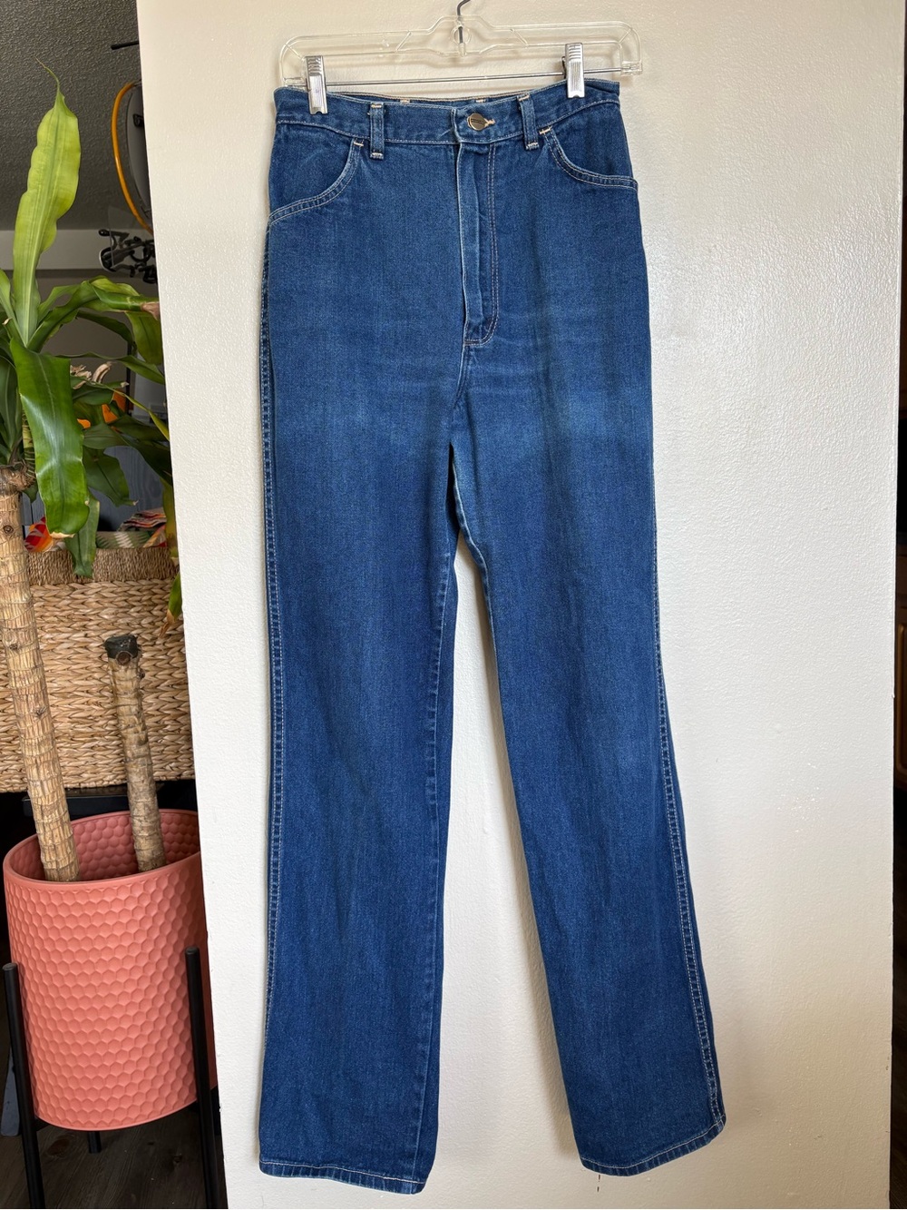 Vintage Rustler High-Waist Straight Leg Jeans - 28” waist